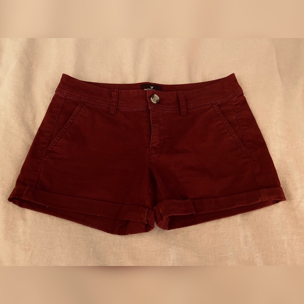 American Eagle Maroon Shorts